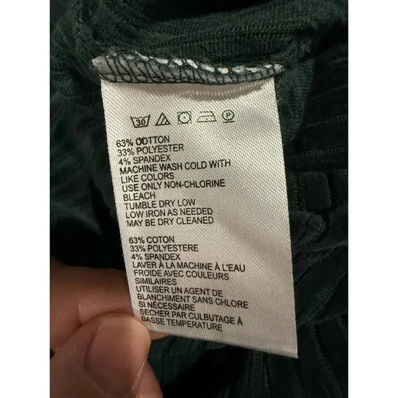 Urban Outfitters Dark Green Velvet Flare Pant | Size S - Picture 4 of 4